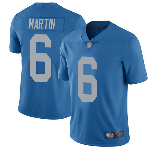 Detroit Lions Limited Blue Men Sam Martin Alternate Jersey NFL Football #6 Vapor Untouchable->youth nfl jersey->Youth Jersey